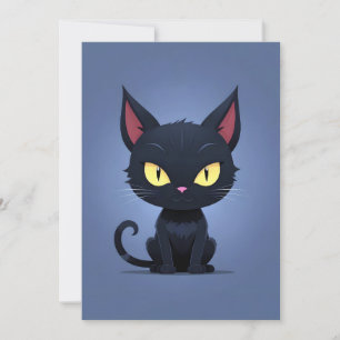 Invitación Cat Halloween Cute Adorable Gracioso Personalizado