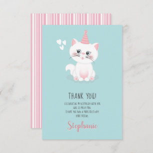 Invitación Cat Purr-fect Day Birthday Gracias