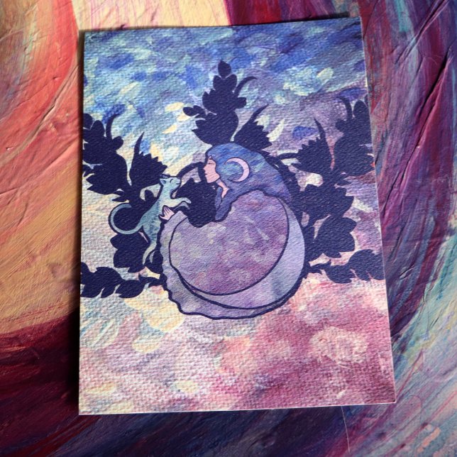 Invitación Cat Witch Moon Goddess Wiccan Cat Person  (Subido por el creador)