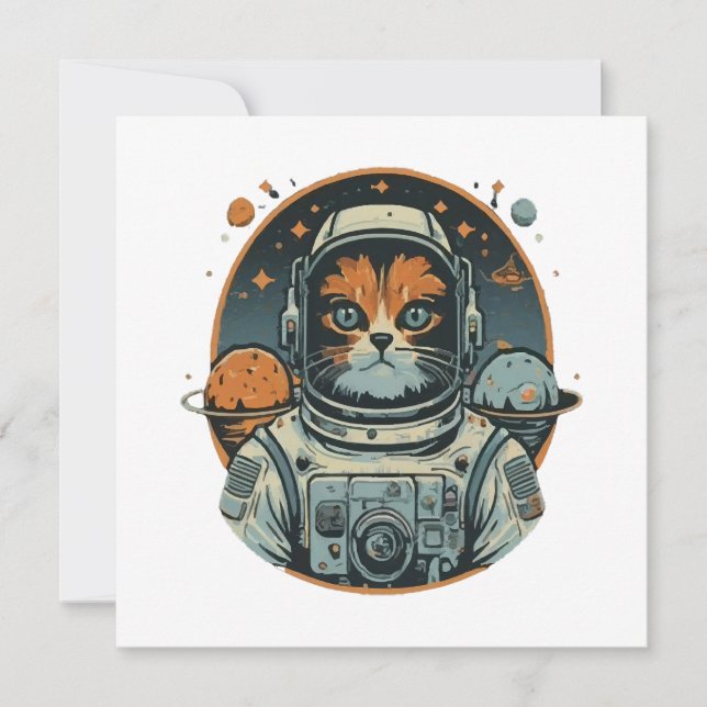 Invitación Cata-astronauta en Asteroides (Anverso)