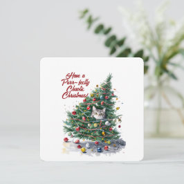 Invitación Catástrofe de diseño de árbol de navidad