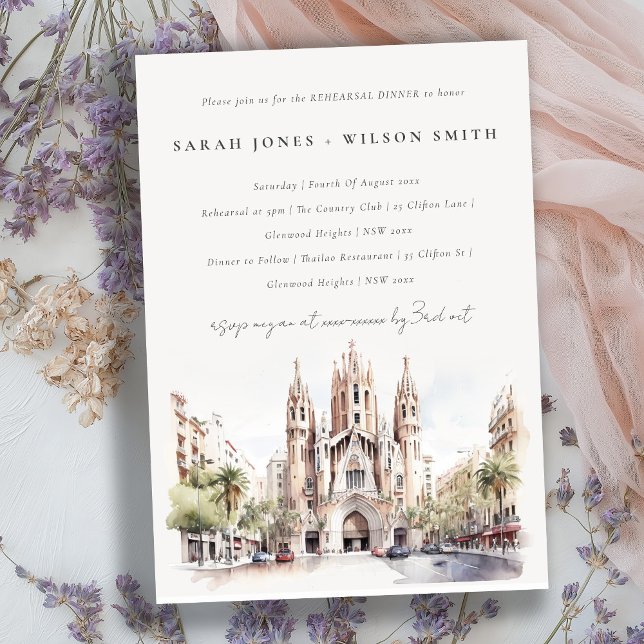 Invitación Catedral de Barcelona España Ensayo Cena (Subido por el creador)