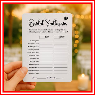Invitación Categorías de Boda Juego de Despedida de Soltera E