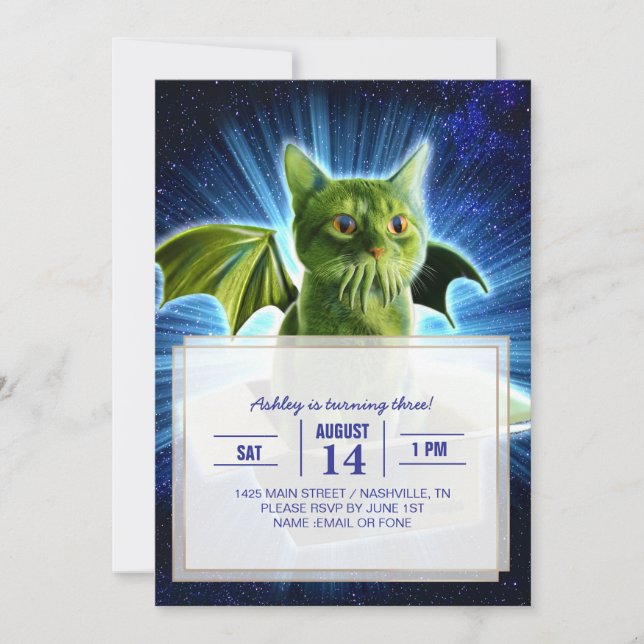 Invitación Cathulhu (Anverso)