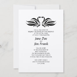 Invitación católica formal de la boda de los