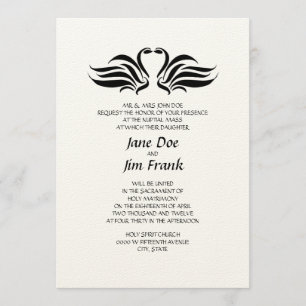 Invitación católica formal de la boda de los