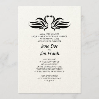 Invitación católica formal de la boda de los
