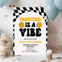 Catorce es una Vibe Retro Primera Fiesta de Cumple