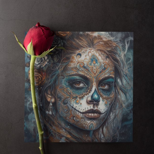 Invitación Catrina Azul (Subido por el creador)