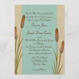Invitación Cattails Lake Boda