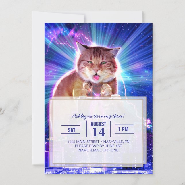 Invitación Catzilla (Anverso)