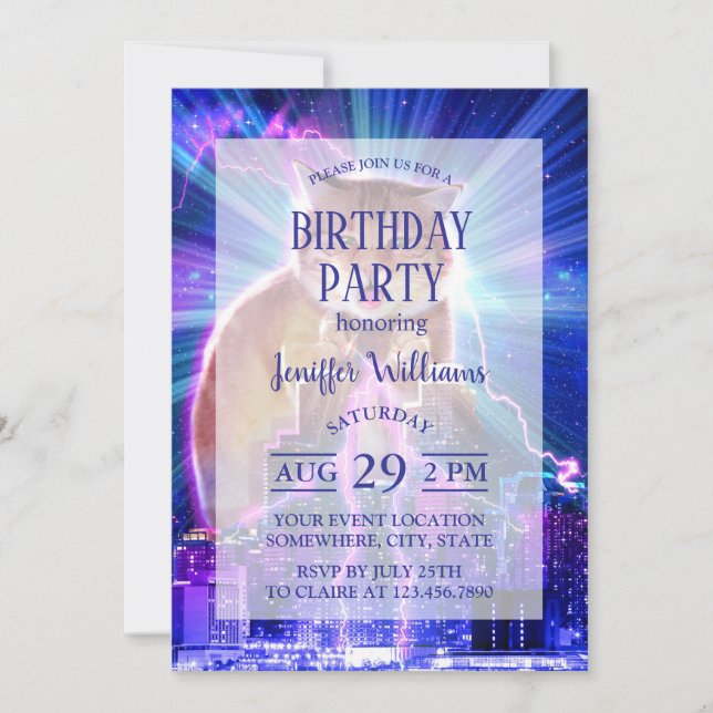 Invitación Catzilla (Anverso)