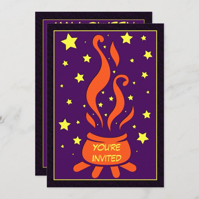 Invitación Cauldron Fiesta (Anverso / Reverso)