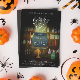 Invitación Cauldron prepara fiesta de cumpleaños de Halloween