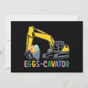 Invitación Cavador de huevos Excavadora de Huevos de Pascua