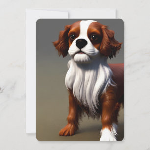 Invitación cavalier king charles spaniel AI8