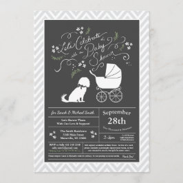 Invitación Cavalier King Charles Spaniel Dog Baby Shower