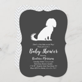 Invitación Cavalier King Charles Spaniel Dog Baby Shower