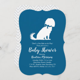 Invitación Cavalier King Charles Spaniel Perro Baby Shower Bo