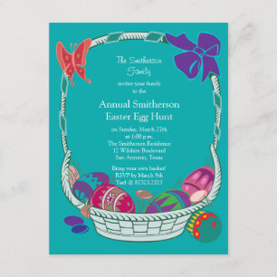 Invitación Caza anual de huevos de Pascua