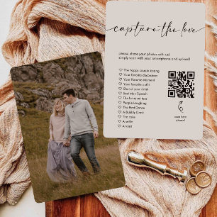 Invitación Caza de fotos Yo Espía Juego De Bodas Capturar El