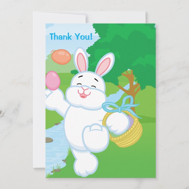 Invitación Caza de huevos de la celebración de primavera (Anverso)