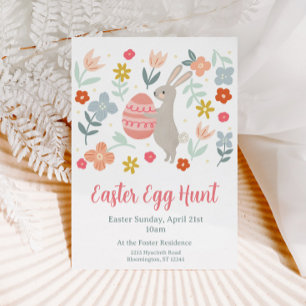 Invitación Caza de huevos de Pascua