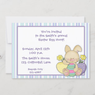 Invitación Caza de huevos de Pascua