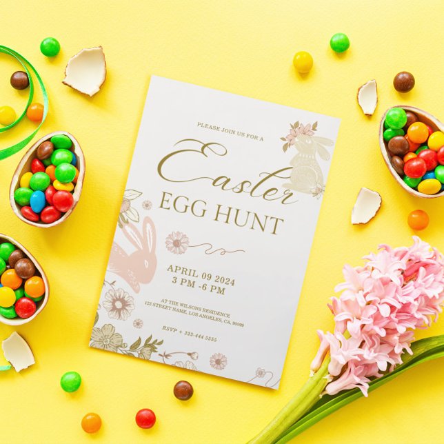 Invitación Caza de huevos de pascua Caza de botiquines y marc (Subido por el creador)
