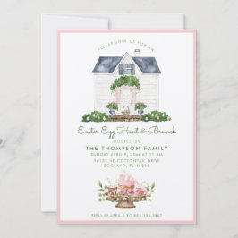 Invitación Caza de huevos de Pascua y Brunch