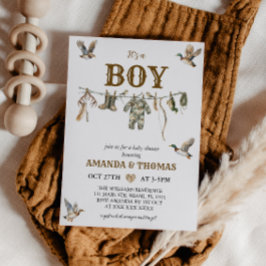 Invitación Caza de pato es un niño Baby Shower