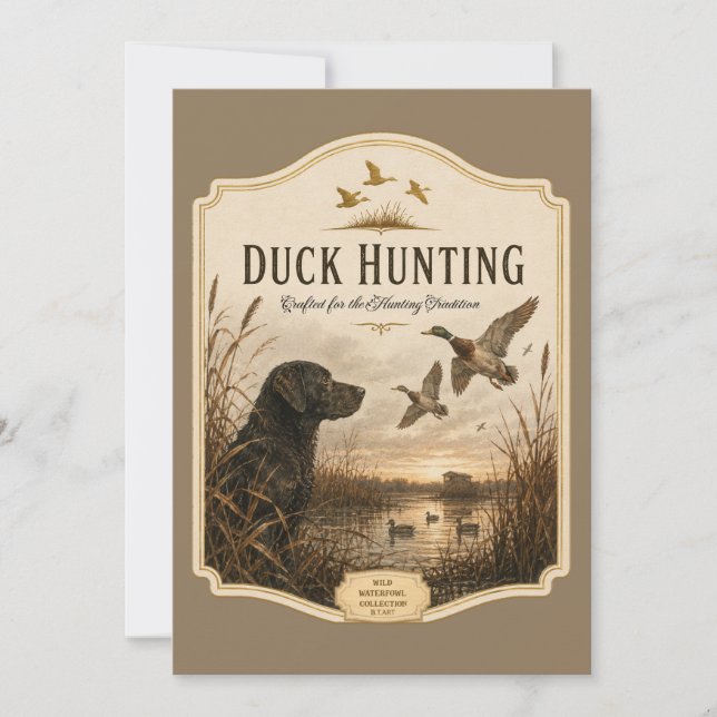 Invitación Caza de patos  (Anverso)