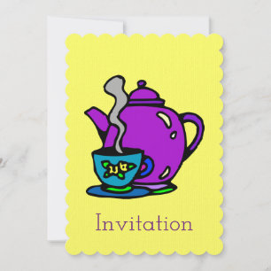 Invitación Caza de té y café
