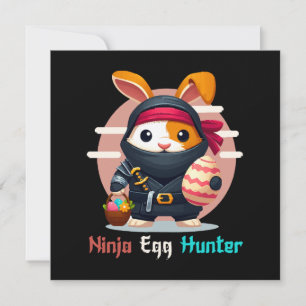 Invitación Cazador de huevos ninja