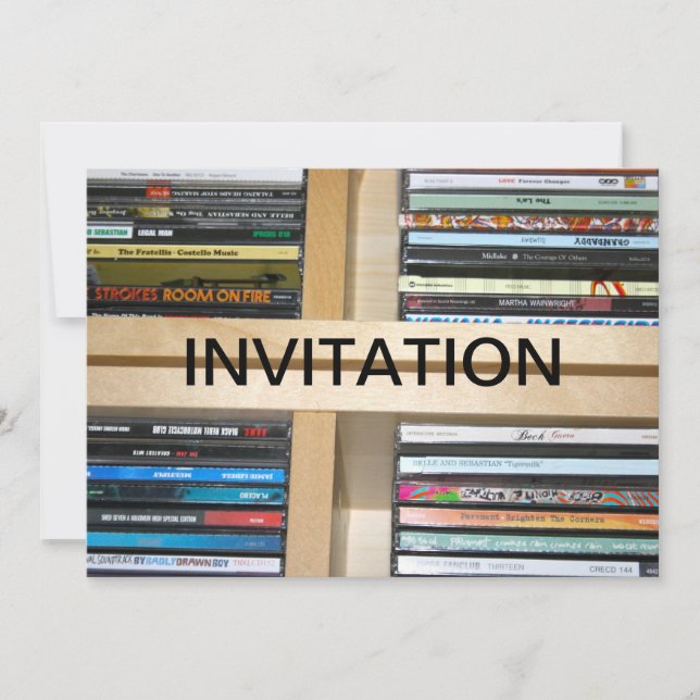 Invitación CD de música de varios artistas invitados (Anverso)