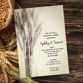 Invitación Cebada desecada en frasco de leche ensayo de culti