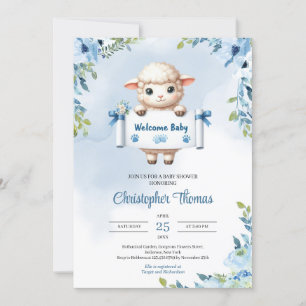 Invitación Cebollas cutáneas de oveja con signo de bienvenida