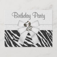 Cebra linda, arco impreso y cumpleaños de la