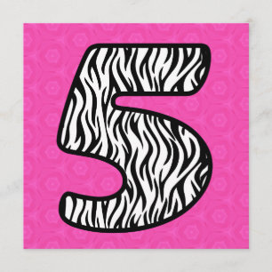 Invitación CEBRA moderna conocida de encargo V16H del 5to