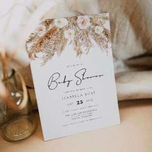 Invitación CEIRA Desierto Bohemio Pampas Grass Baby Shower