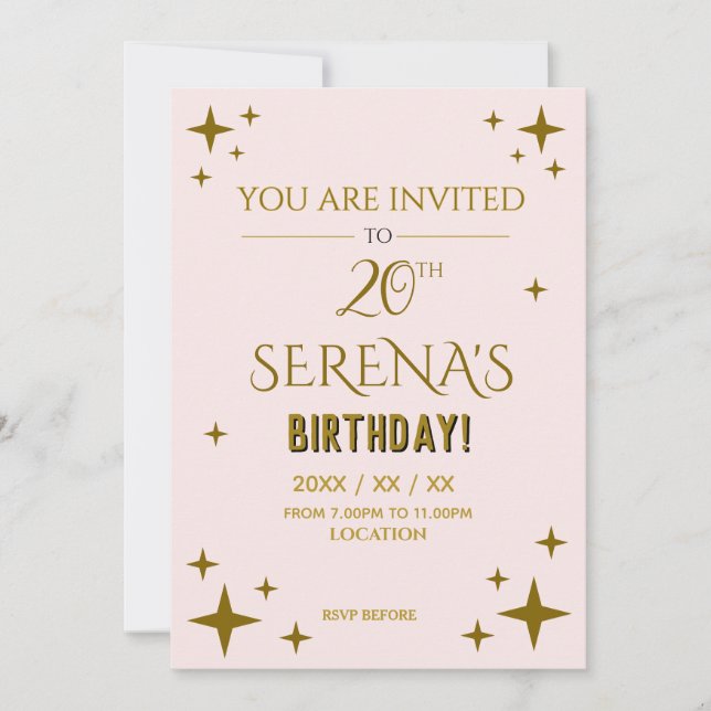 Invitación Celebra 20 (Anverso)