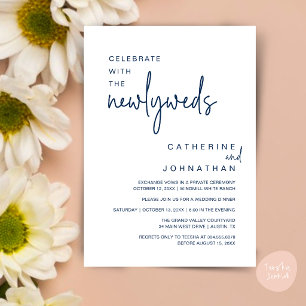 Invitación Celebra Con Los Recién Casados Cena De Boda Modern