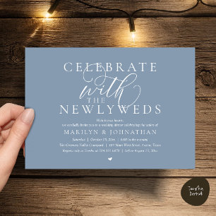 Invitación Celebra con los recién casados, Mejor Cena de Boda