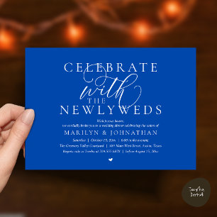 Invitación Celebra con los recién casados, Mejor Cena de Boda