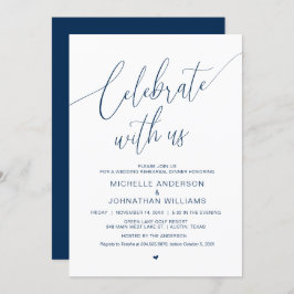 Invitación Celebra con nosotros, Boda de Ensayo Invita