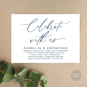 Invitación Celebra con nosotros, Boda romántico Fiesta de cen