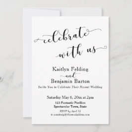 Invitación Celebra con Nosotros Celebración Post-Boda