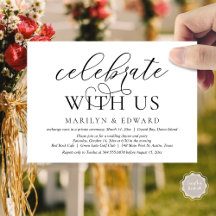 Celebra con nosotros, Fiesta de Boda Fugaz