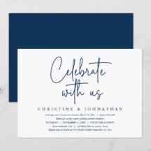 Celebra con nosotros, Fiesta de Boda Fugaz, Azul M