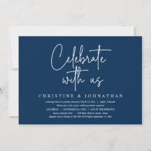 Celebra con nosotros, Fiesta de Boda Fugaz, Azul M